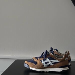 Onitsuka Tiger by Asics Brown and Blue Athletic Shoes